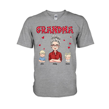 Grandma/ Mother And Kids - Personalized Mother's day Mother T-shirt and Hoodie