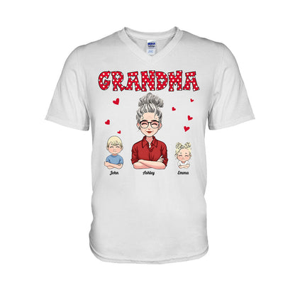 Grandma/ Mother And Kids - Personalized Mother's day Mother T-shirt and Hoodie