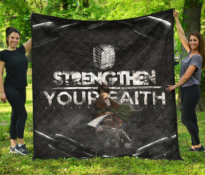 Strengthen Your Faith Giants War Quilt 0523