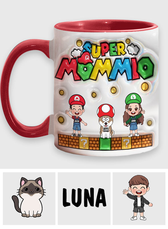 Super Mommy/ Daddy - Personalized Super Plumber Accent Mug