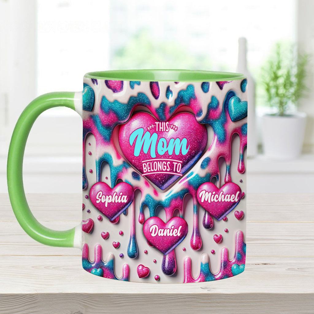 This Mom Belongs To - Personalized Mother Accent Mug