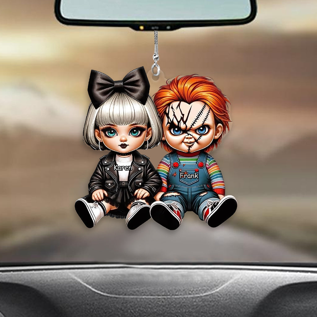 Horror Couple - Personalized Transparent Car Ornament