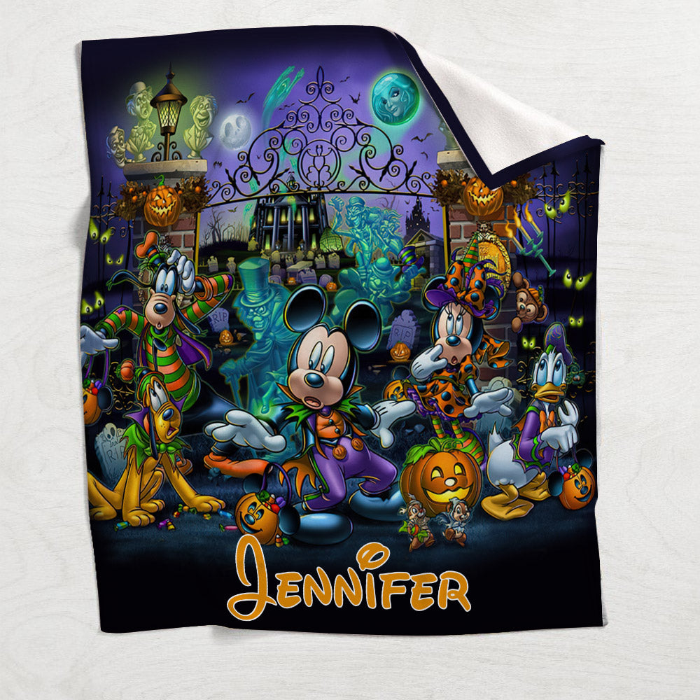 Happy Haunts Room For More - Personalized Mouse Blanket