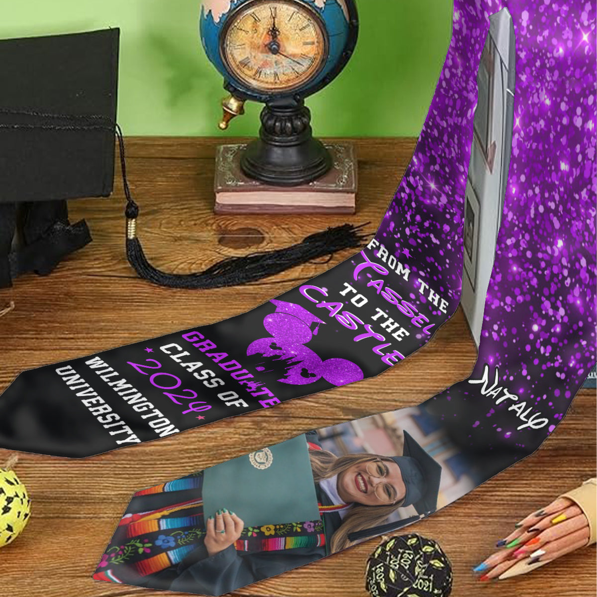 From The Tassel To The Castle - Personalized Graduation Graduation Stole