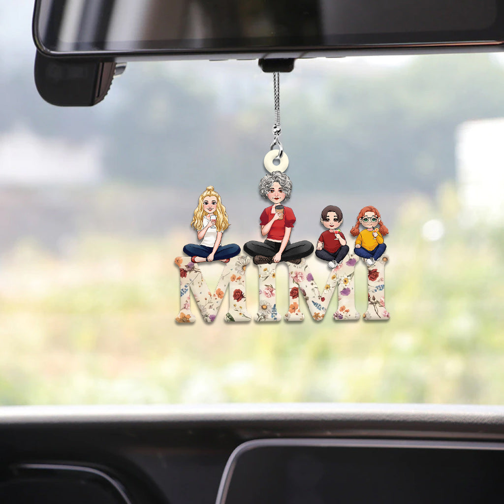 We Love You Mom Nana Abuela - Personalized Mother Car Ornament