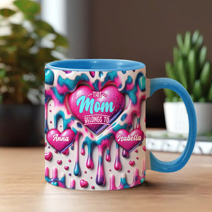 This Mom Belongs To - Personalized Mother Accent Mug