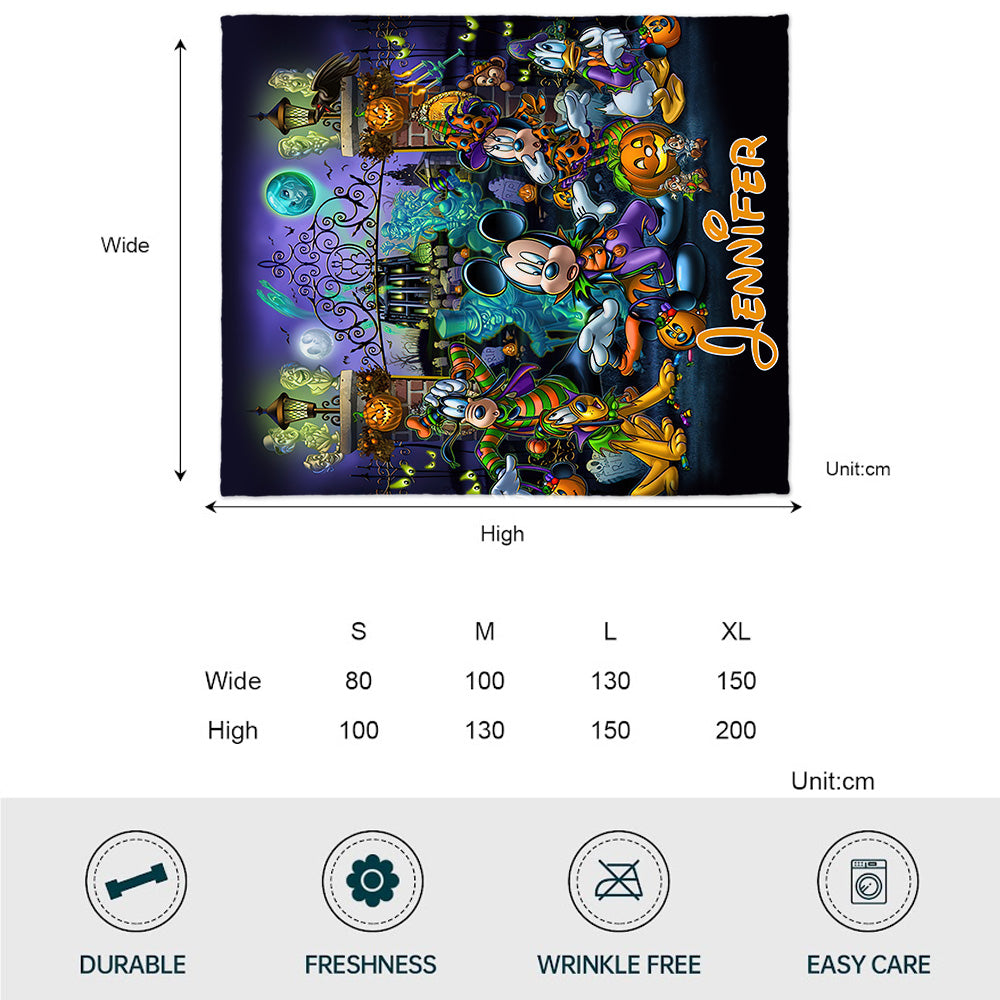 Happy Haunts Room For More - Personalized Mouse Blanket