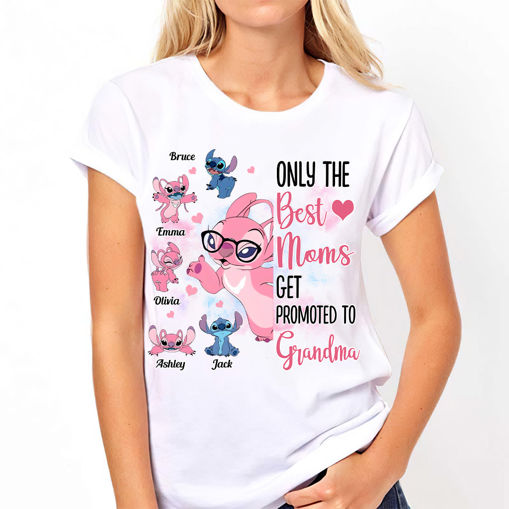Only The Best Moms Get Promoted To Grandma - Personalized Grandma T-shirt And Hoodie