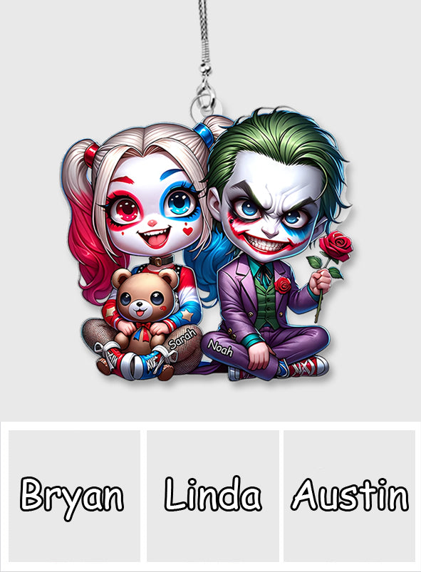 Horror Couple - Personalized Transparent Car Ornament