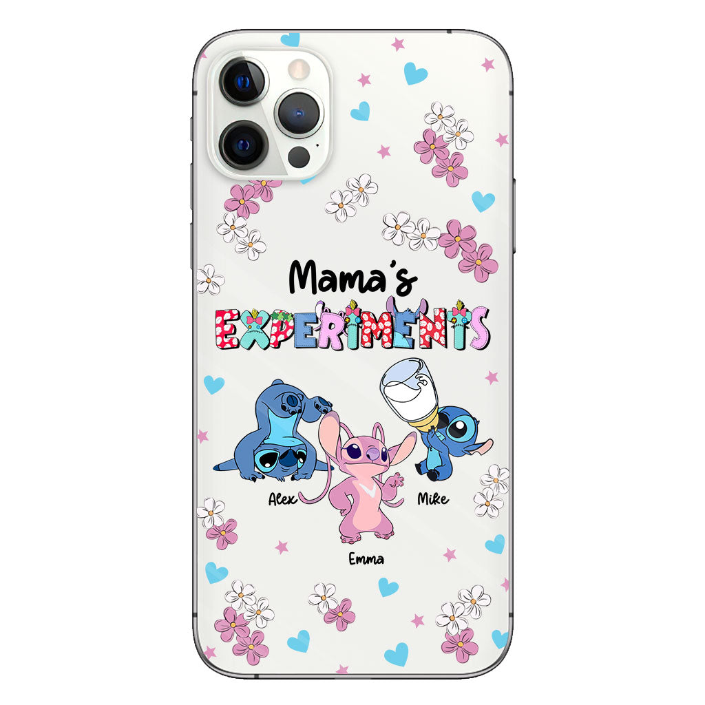 Mama's Experiments - Personalized Mother Clear Phone Case