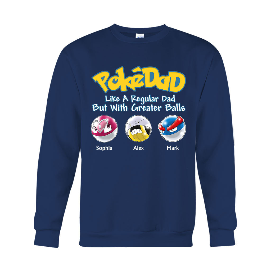 Pokedad - Personalized Monster Trainer T-shirt And Hoodie