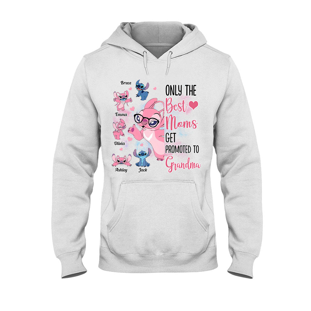 Only The Best Moms Get Promoted To Grandma - Personalized Grandma T-shirt And Hoodie