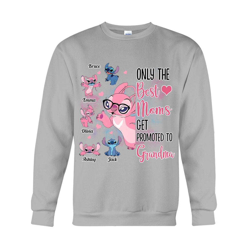 Only The Best Moms Get Promoted To Grandma - Personalized Grandma T-shirt And Hoodie