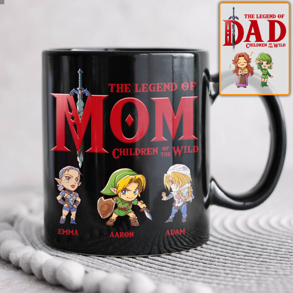 The Legend Of Mom Dad - Personalized The Adventurer Mug