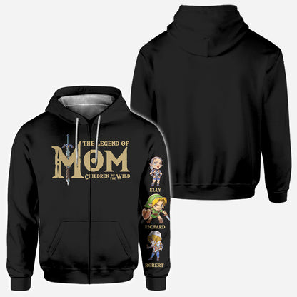 The Legend Of Mom Dad - Personalized The Adventurer All Over Shirt