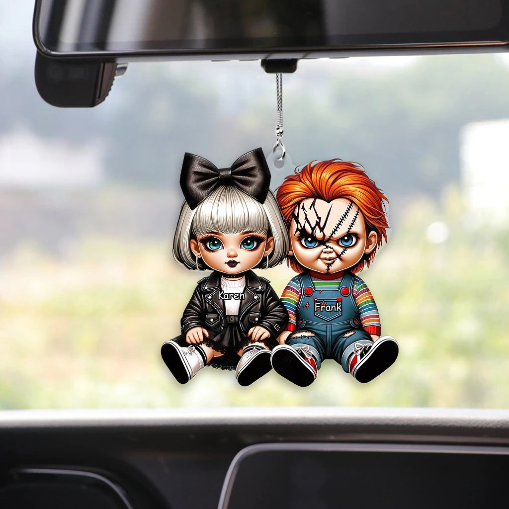 Horror Couple - Personalized Transparent Car Ornament