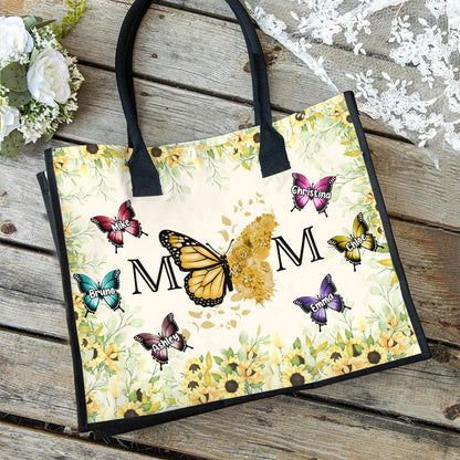 Best Mom Ever - Personalized Mother Canvas Tote Bag