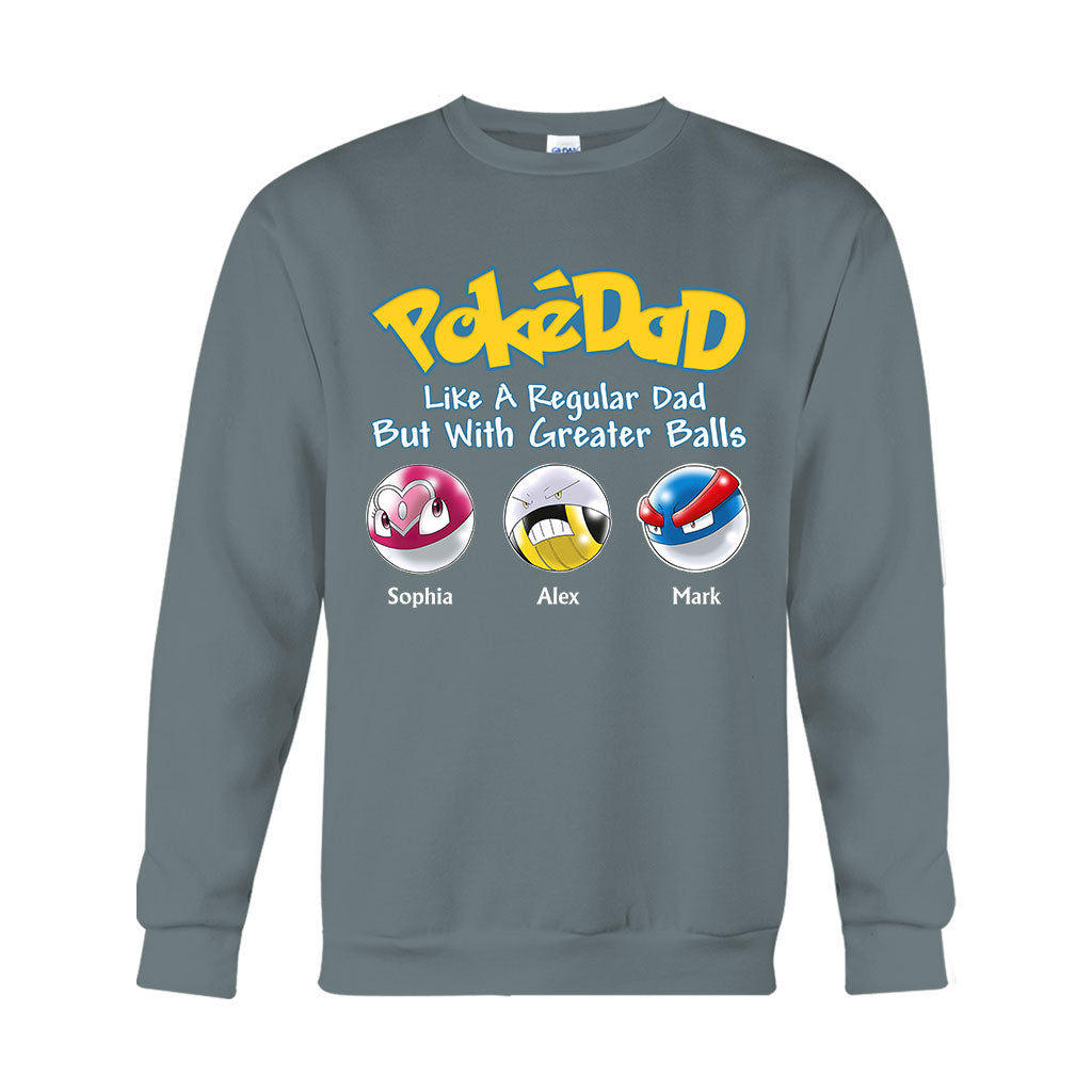 Pokedad - Personalized Monster Trainer T-shirt And Hoodie