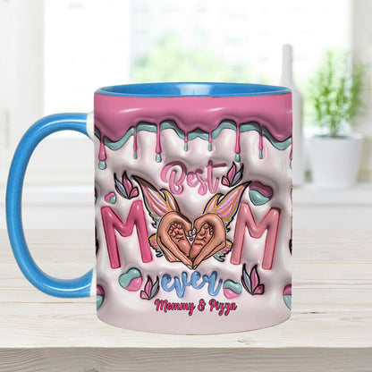 Best Mom Ever Butterfly Transformation - Personalized Mother Accent Mug