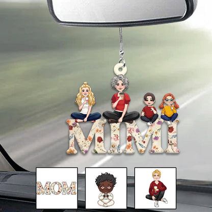 We Love You Mom Nana Abuela - Personalized Mother Car Ornament