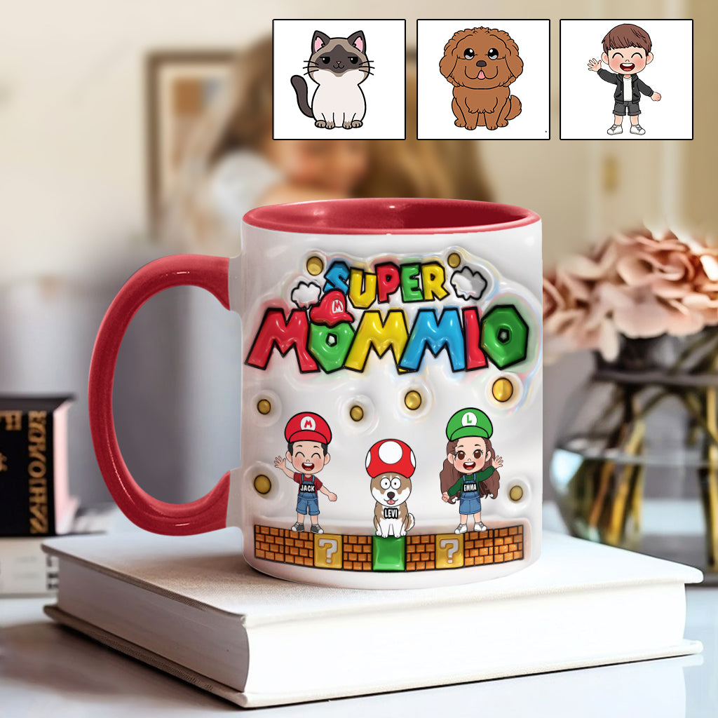 Super Mommy/ Daddy - Personalized Super Plumber Accent Mug