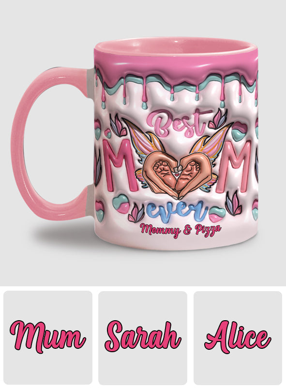 Best Mom Ever Butterfly Transformation - Personalized Mother Accent Mug