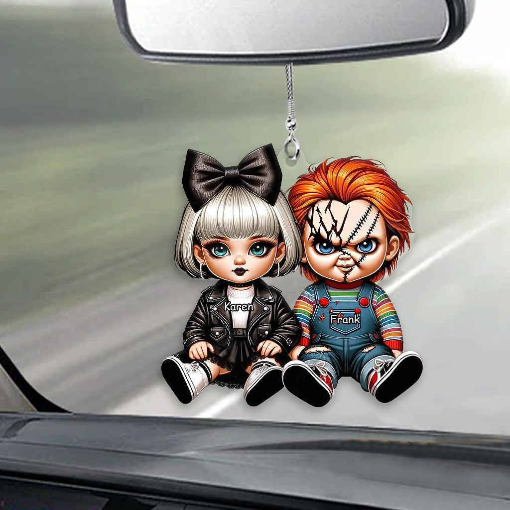 Horror Couple - Personalized Transparent Car Ornament