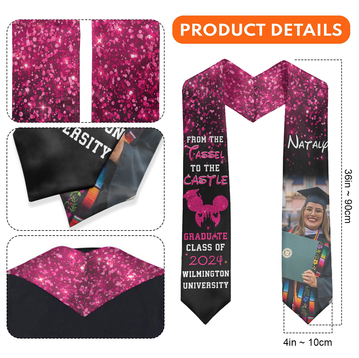 From The Tassel To The Castle - Personalized Graduation Graduation Stole