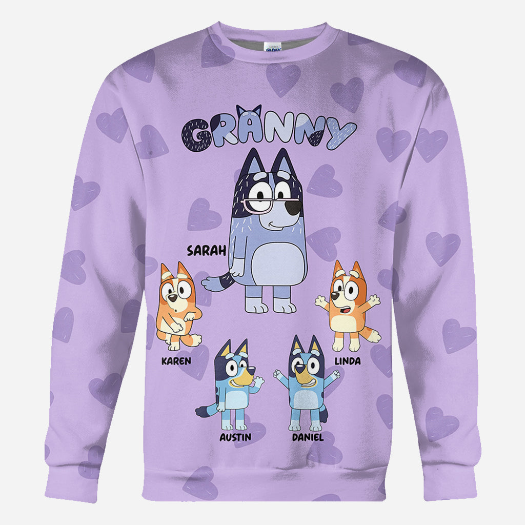 Granny Mum Aunt - Personalized Grandma All Over Shirt