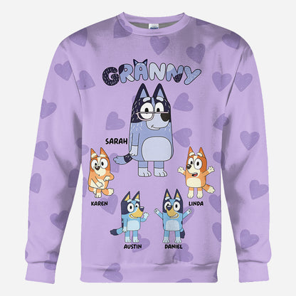 Granny Mum Aunt - Personalized Grandma All Over Shirt