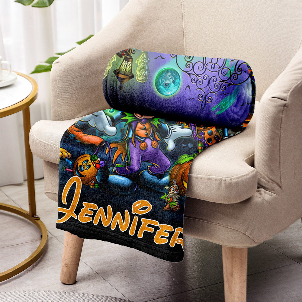 Happy Haunts Room For More - Personalized Mouse Blanket