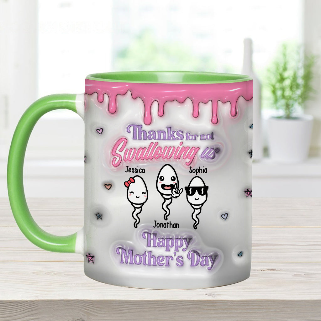 Thanks You Mom - Personalized Mother Accent Mug