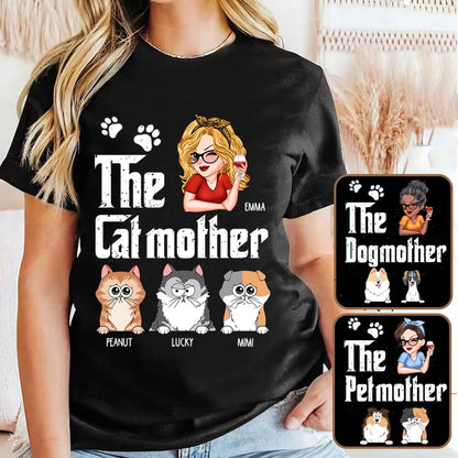 The Cat/Dog Mother - Personalized Mother T-shirt And Hoodie