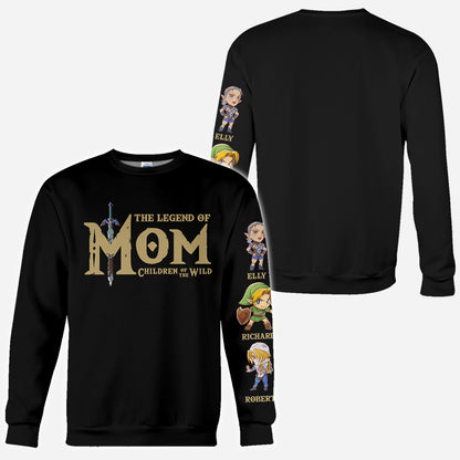 The Legend Of Mom Dad - Personalized The Adventurer All Over Shirt