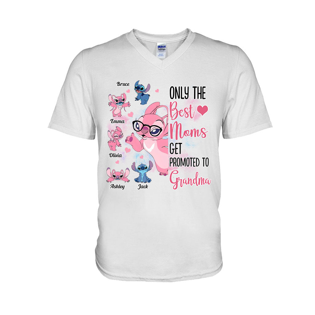 Only The Best Moms Get Promoted To Grandma - Personalized Grandma T-shirt And Hoodie