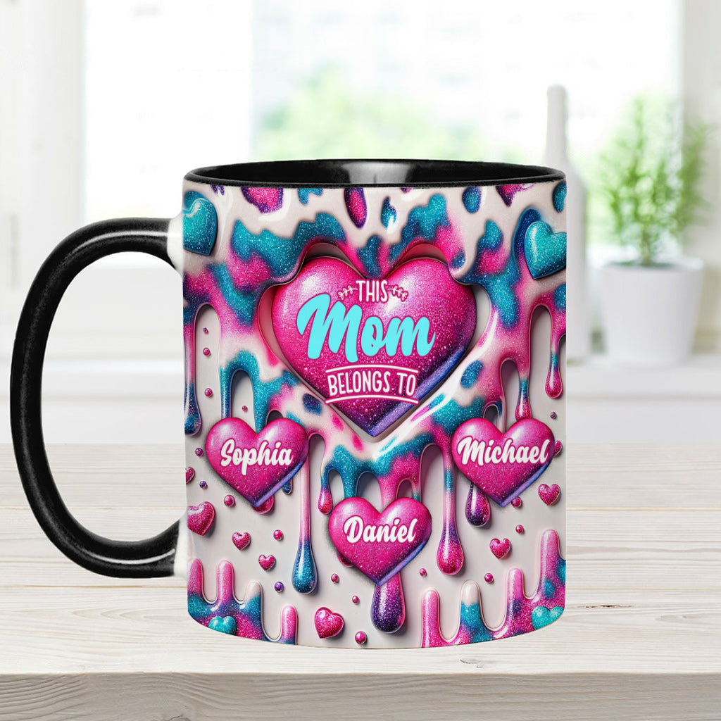 This Mom Belongs To - Personalized Mother Accent Mug