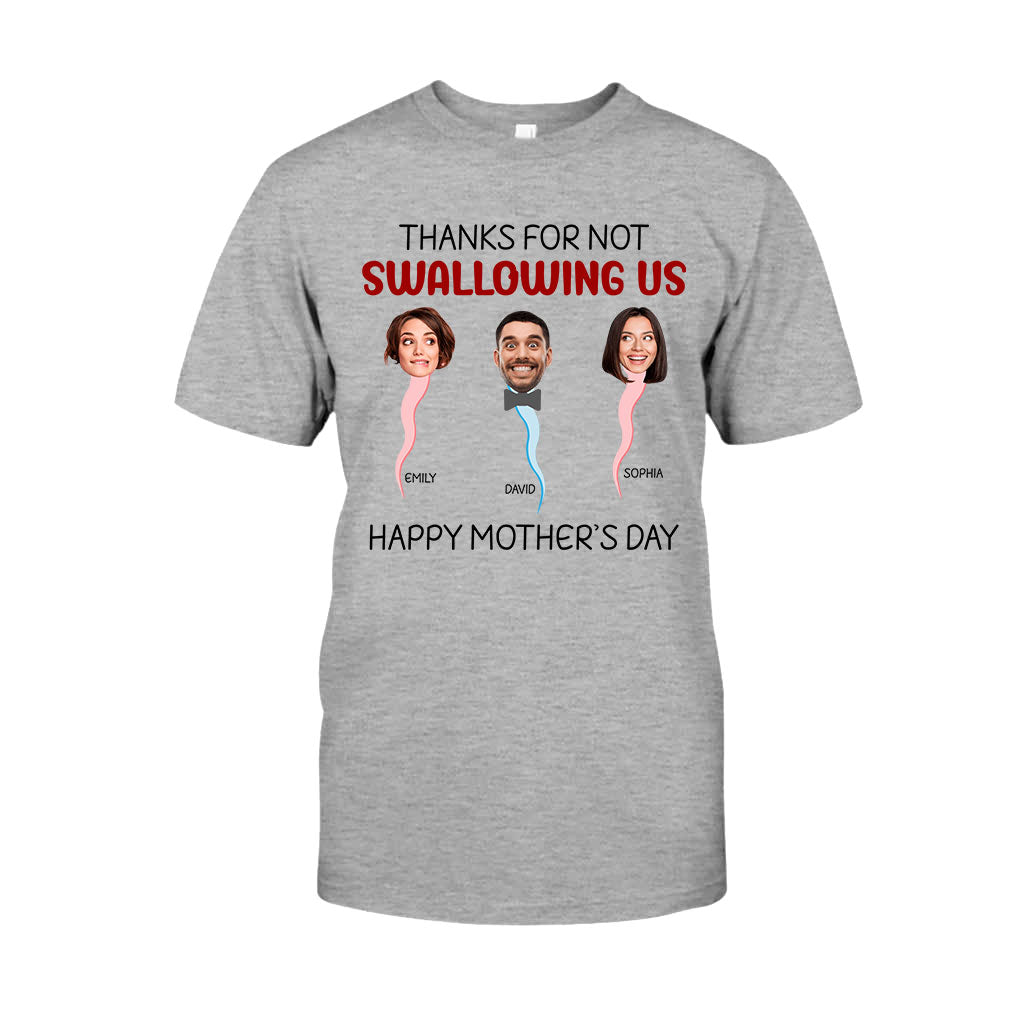 Thanks For Not Swallowing Us - Personalized Mother T-shirt And Hoodie