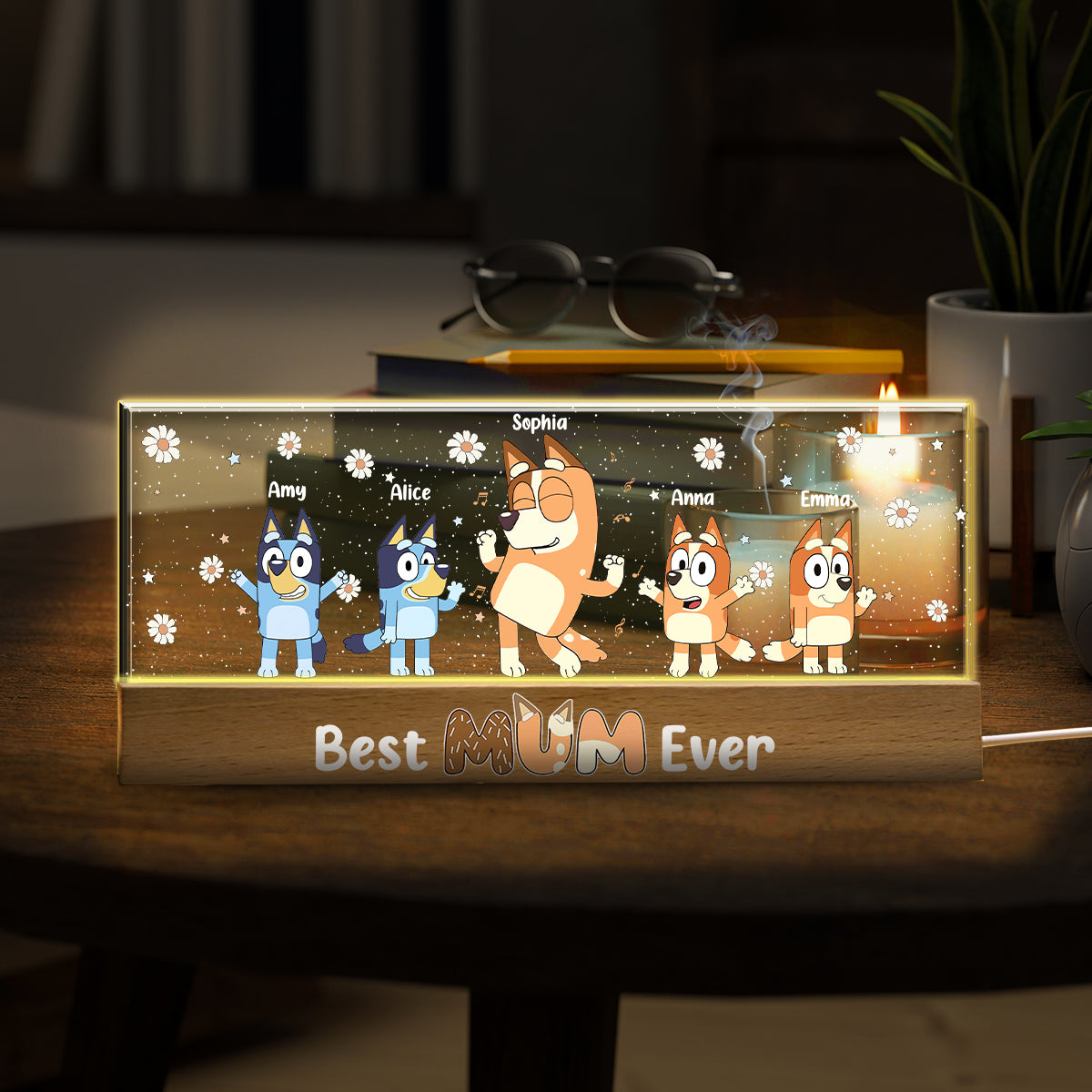 Best Family Ever - Personalized Mother Custom LED Night Light