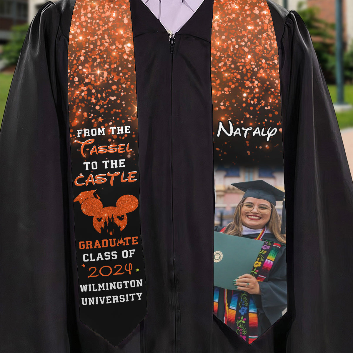 From The Tassel To The Castle - Personalized Graduation Graduation Stole