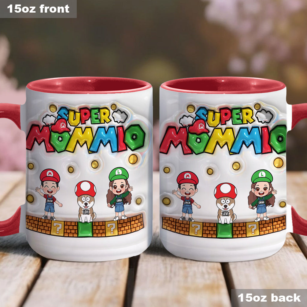 Super Mommy/ Daddy - Personalized Super Plumber Accent Mug