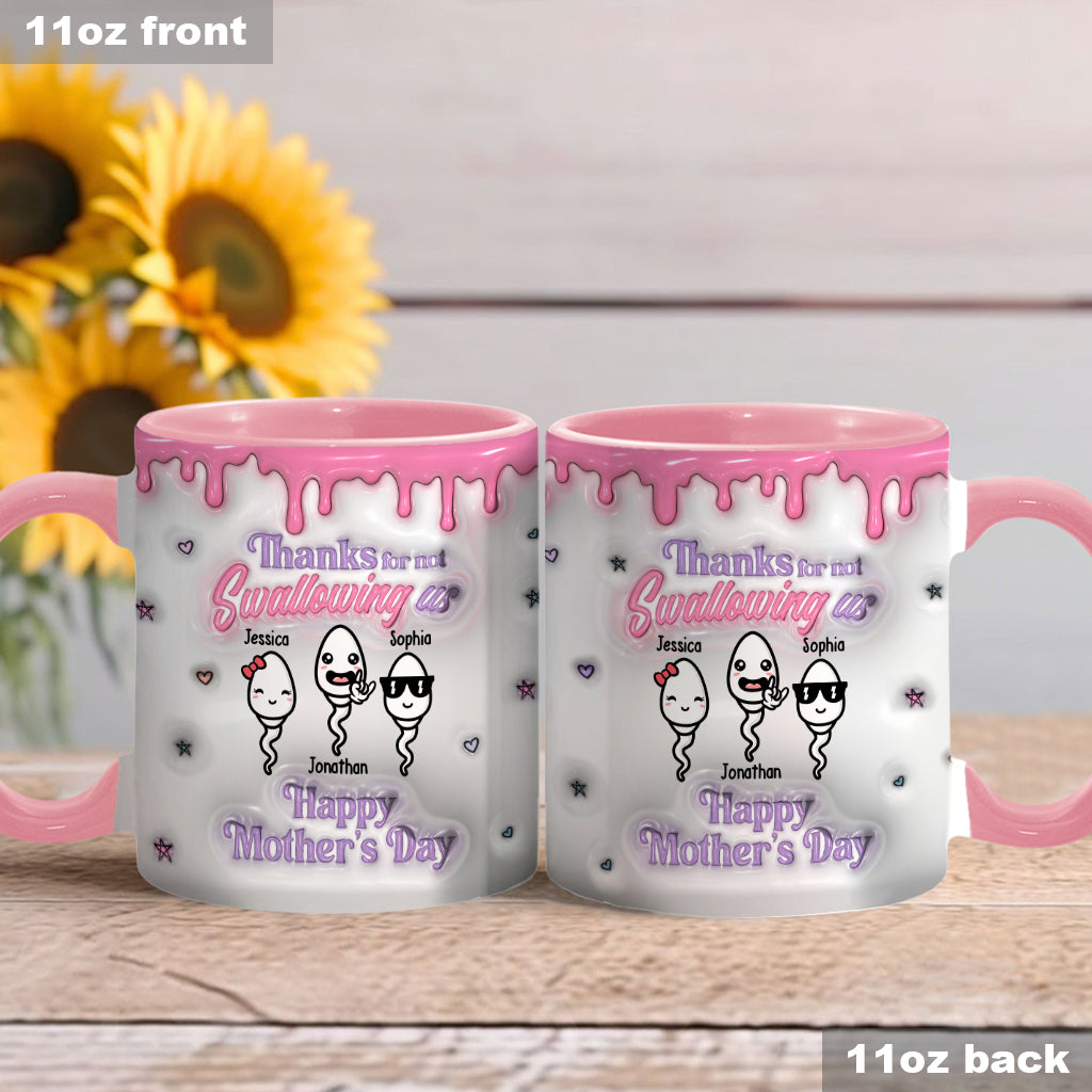 Thanks You Mom - Personalized Mother Accent Mug