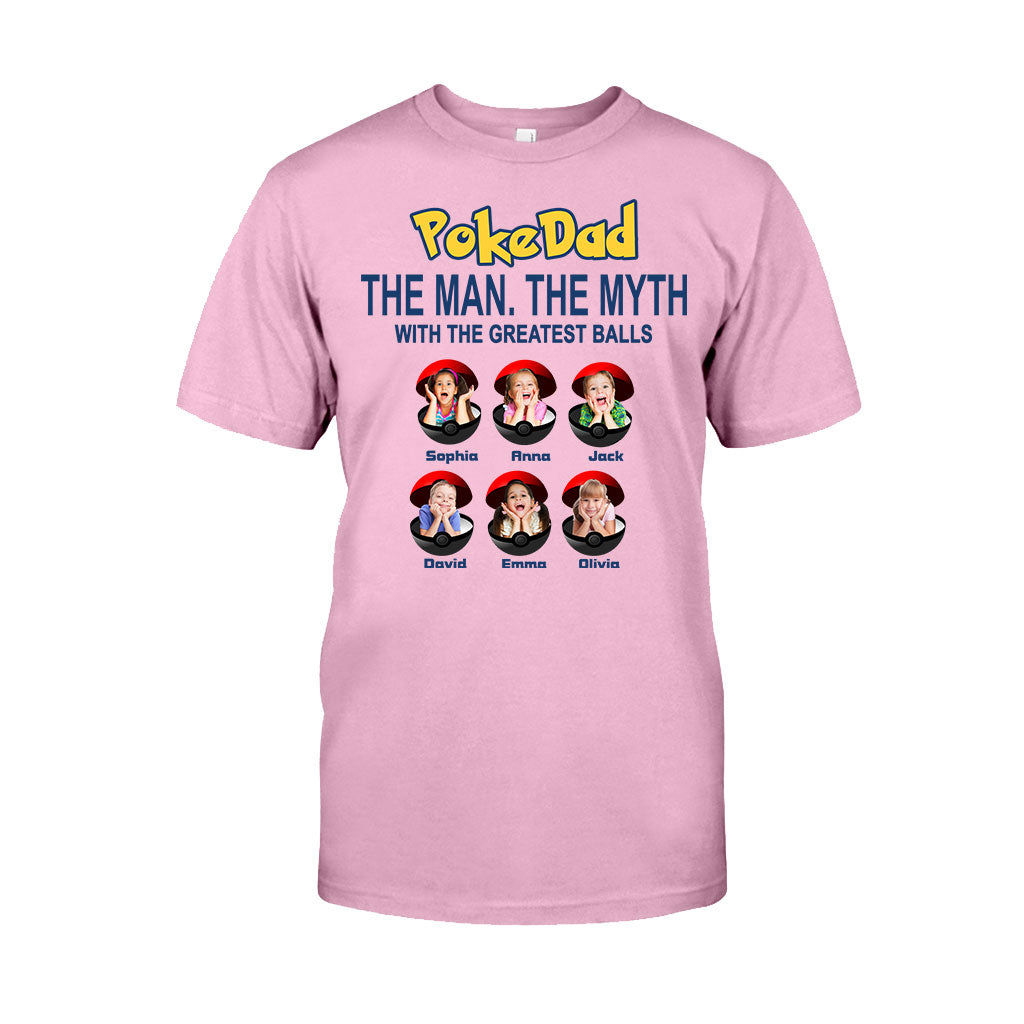 Pokedad The Man The Myth Any Title - Personalized Monster Trainer T-shirt And Hoodie