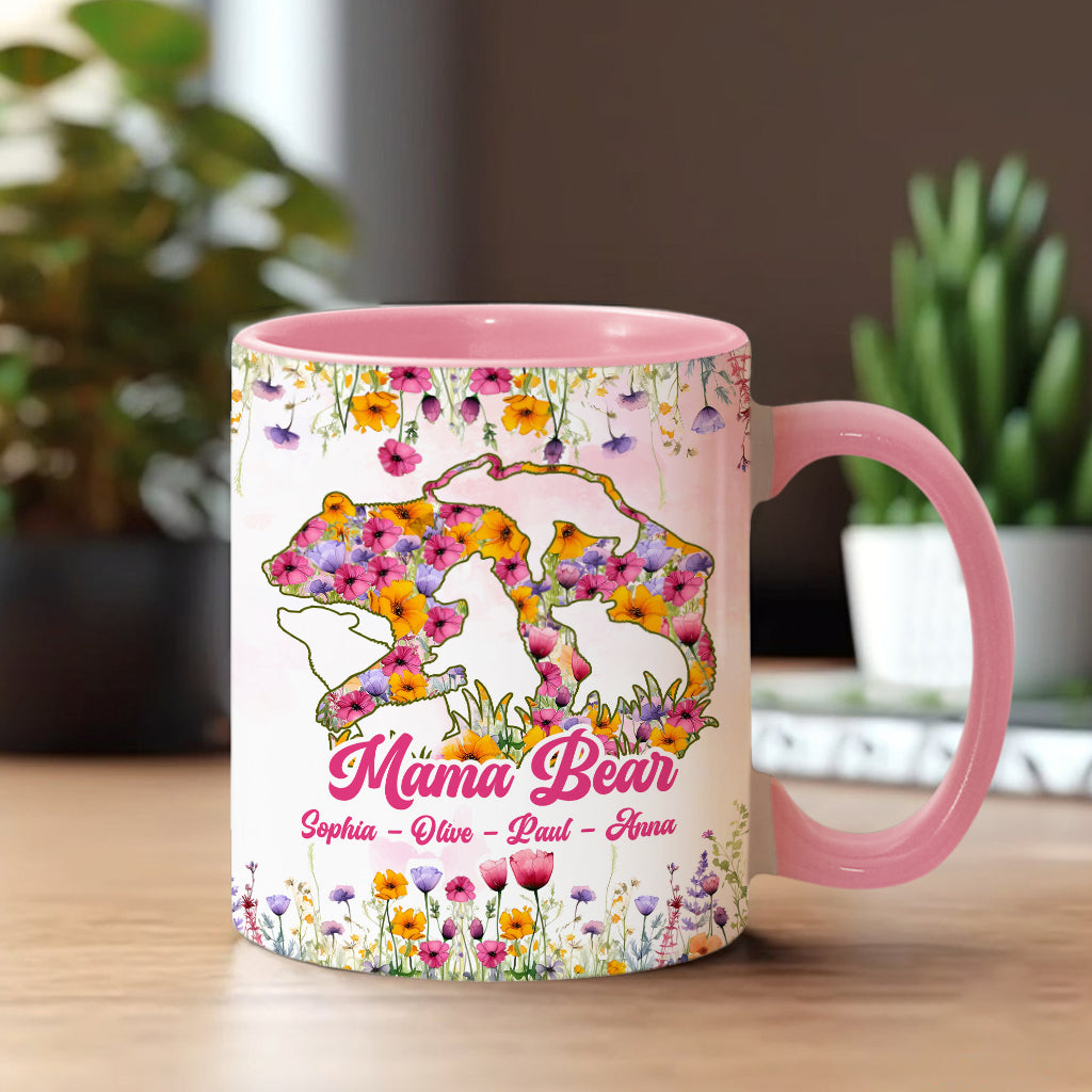 Mama Bear - Personalized Mother Accent Mug