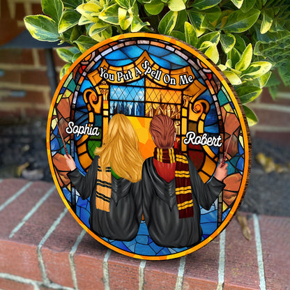 You Put A Spell On Me - Personalized The Magic World Round Wood Sign