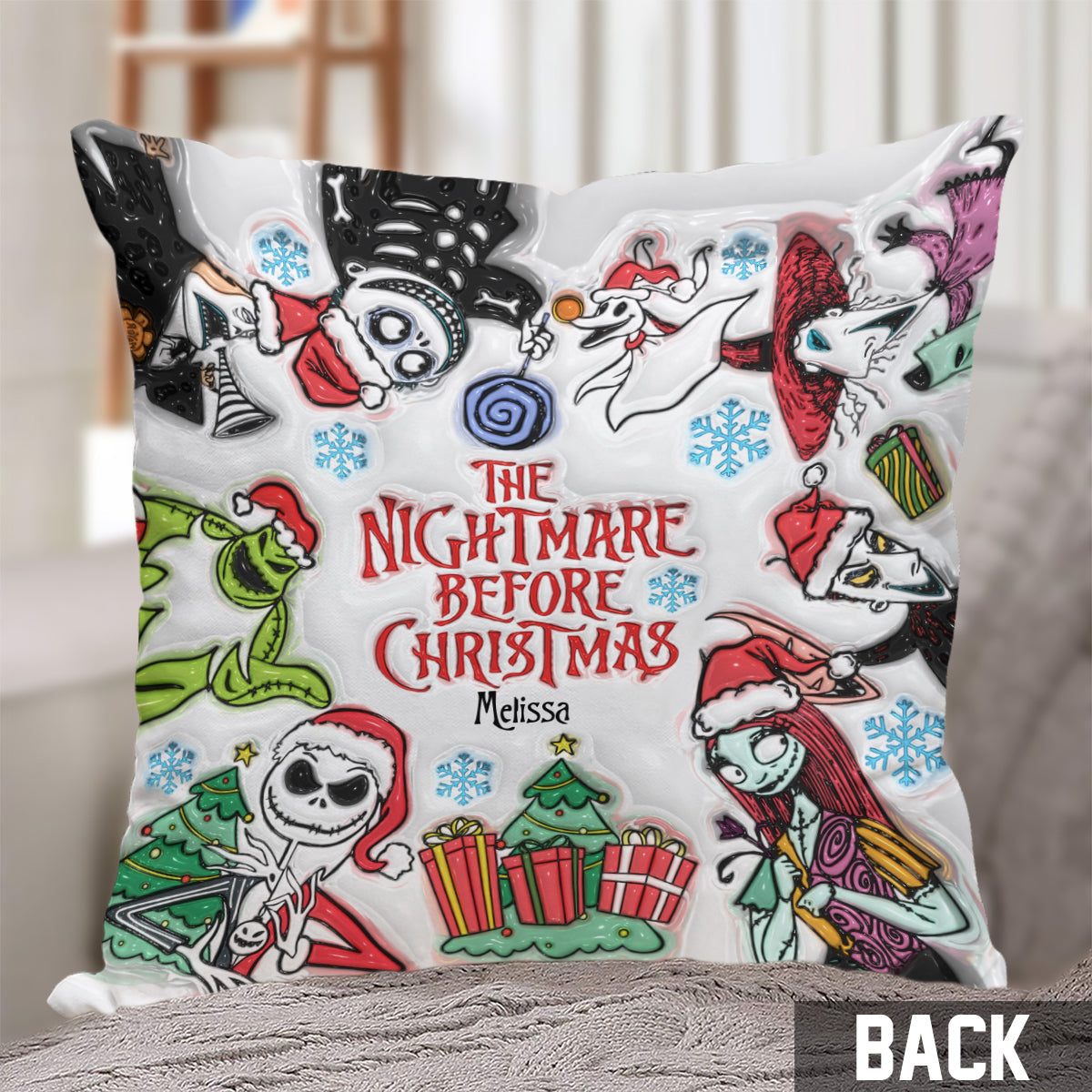 The Nightmare Before Christmas - Personalized Nightmare Throw Pillow
