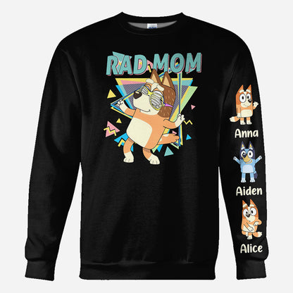 Rad Mom Rad Dad - Personalized Mother All Over Shirt