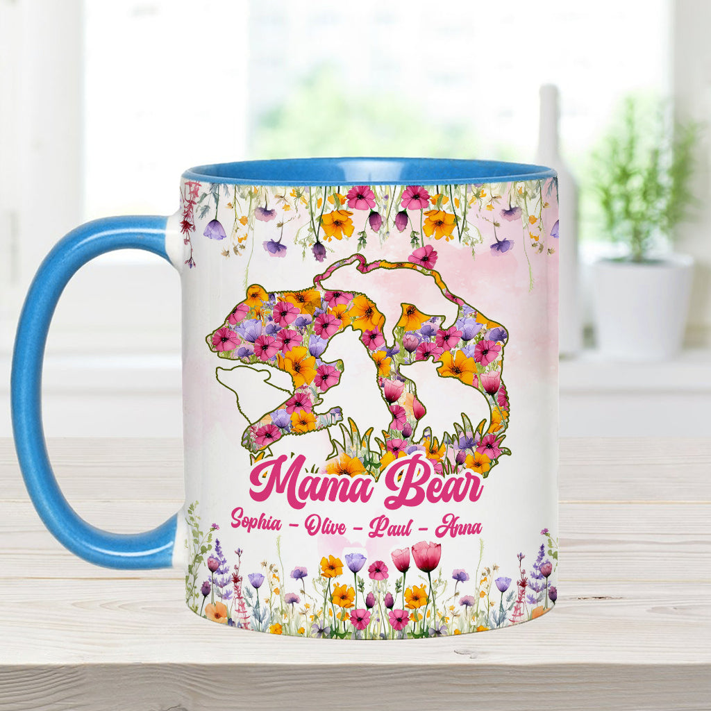 Mama Bear - Personalized Mother Accent Mug