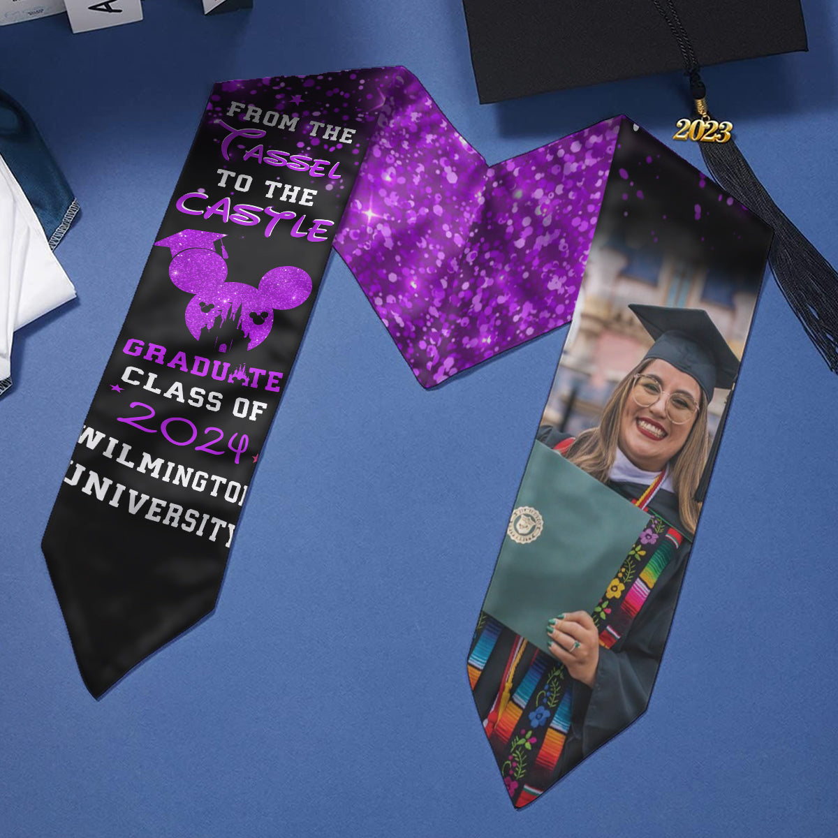 From The Tassel To The Castle - Personalized Graduation Graduation Stole