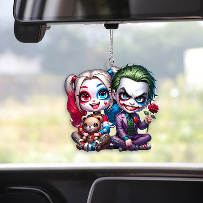 Horror Couple - Personalized Transparent Car Ornament