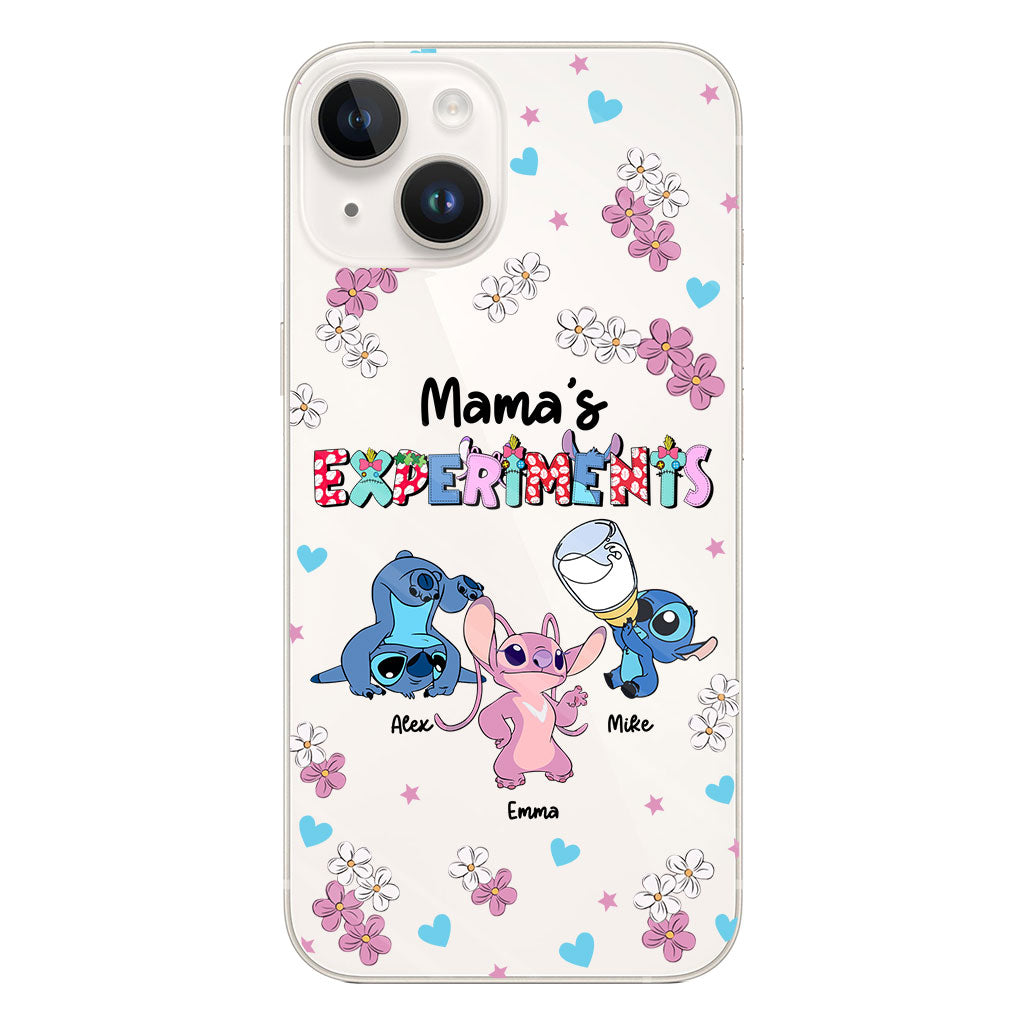 Mama's Experiments - Personalized Mother Clear Phone Case